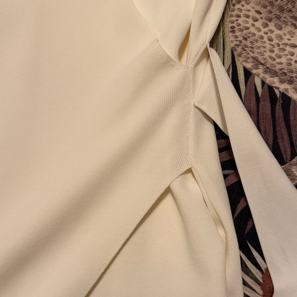 Reiss “Macy” Cream Midi Dress with Waist Tie - Picture 11 of 14